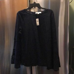 The Loft  bell-sleeve lace top